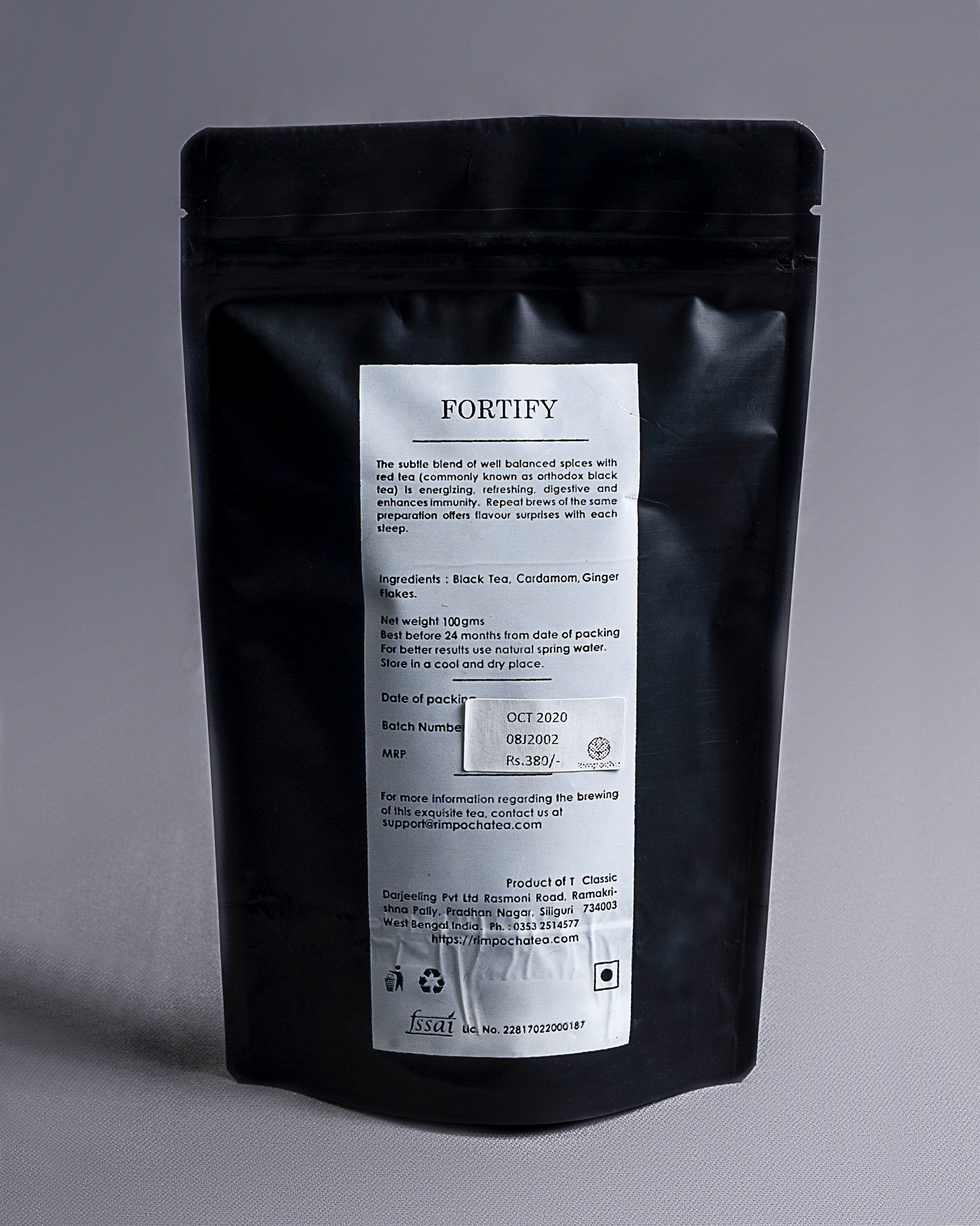 Fortify - Black Tea, Cinnamon, and Ginger Flakes
